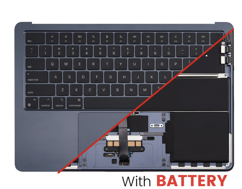 Complete Top Case (w/ Battery)